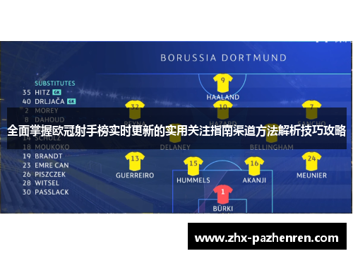 全面掌握欧冠射手榜实时更新的实用关注指南渠道方法解析技巧攻略